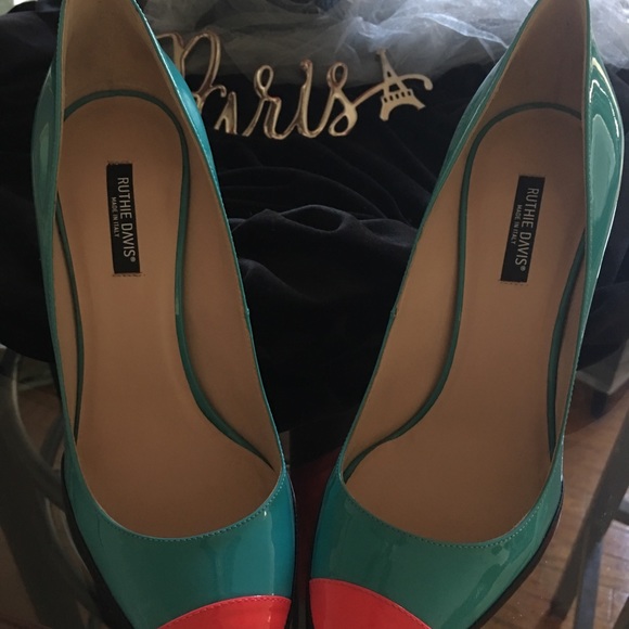 Ruthie Davis-Pointed Colorblock Heel ( Size 10) - Picture 6 of 8